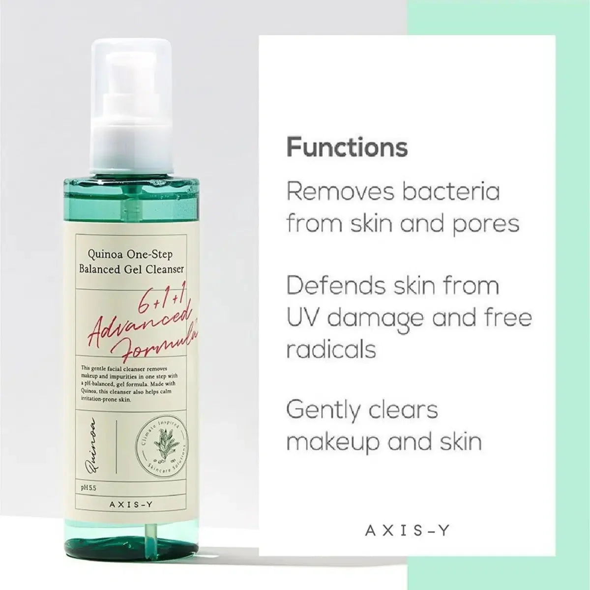 AXIS-Y | Quinoa One Step Balanced Gel Cleanser