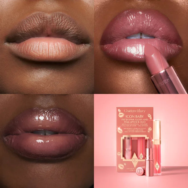 Charlotte Tilbury | K.I.S.S.I.N.G Lipstick and Lip Gloss Duo Icon Baby