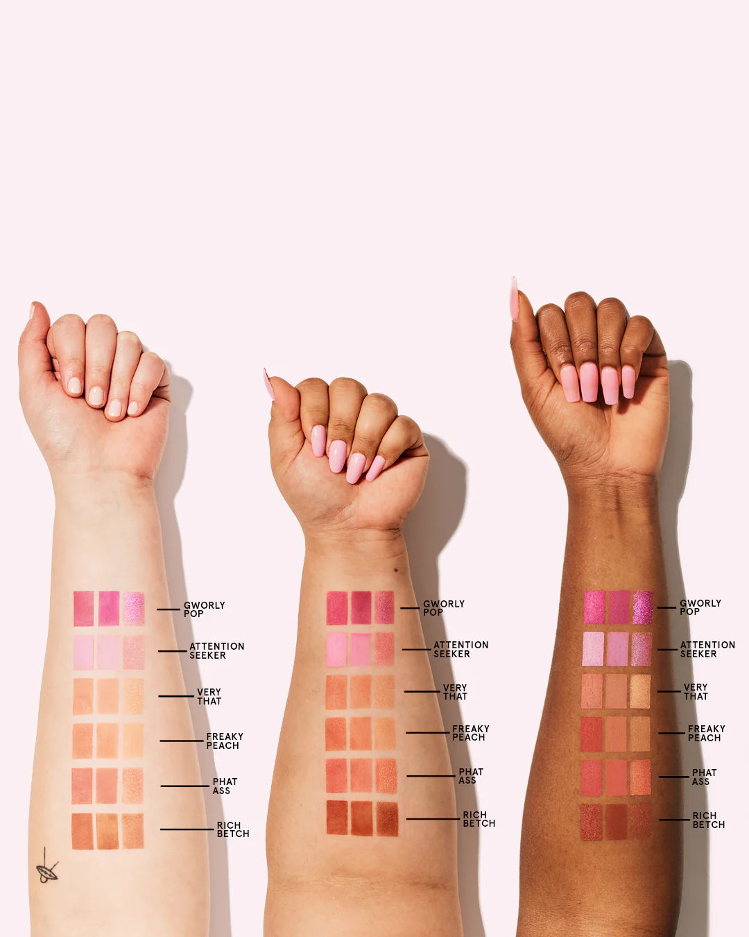 One/Size Cheek Clapper 3D Blush Trio Palette