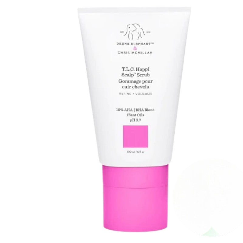 "Buy Drunk Elephant T.L.C. Happi Scalp Scrub 180ml in Pakistan – original exfoliating scalp scrub that removes buildup, soothes dryness, and promotes a healthy scalp and hair."