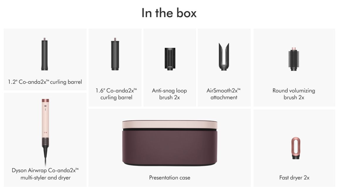 Dyson Co-Anda 2X Multi-Styler & Dryer for Straight & Wavy Hair (Ceramic Pink / Rose Gold)