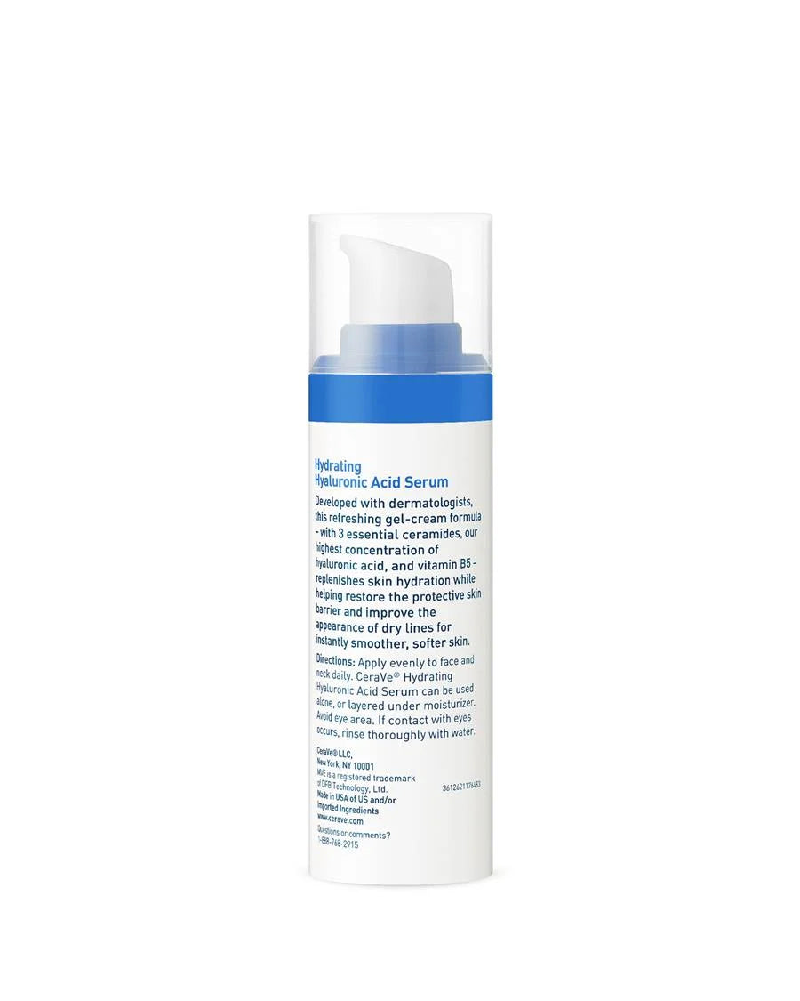 CeraVe | Hydrating Hyaluronic Acid Serum | hydrating facial serum