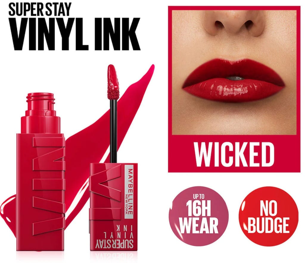 Maybelline | Super Stay Vinyl Ink Longwear Liquid Lipcolor | 50 Wicked