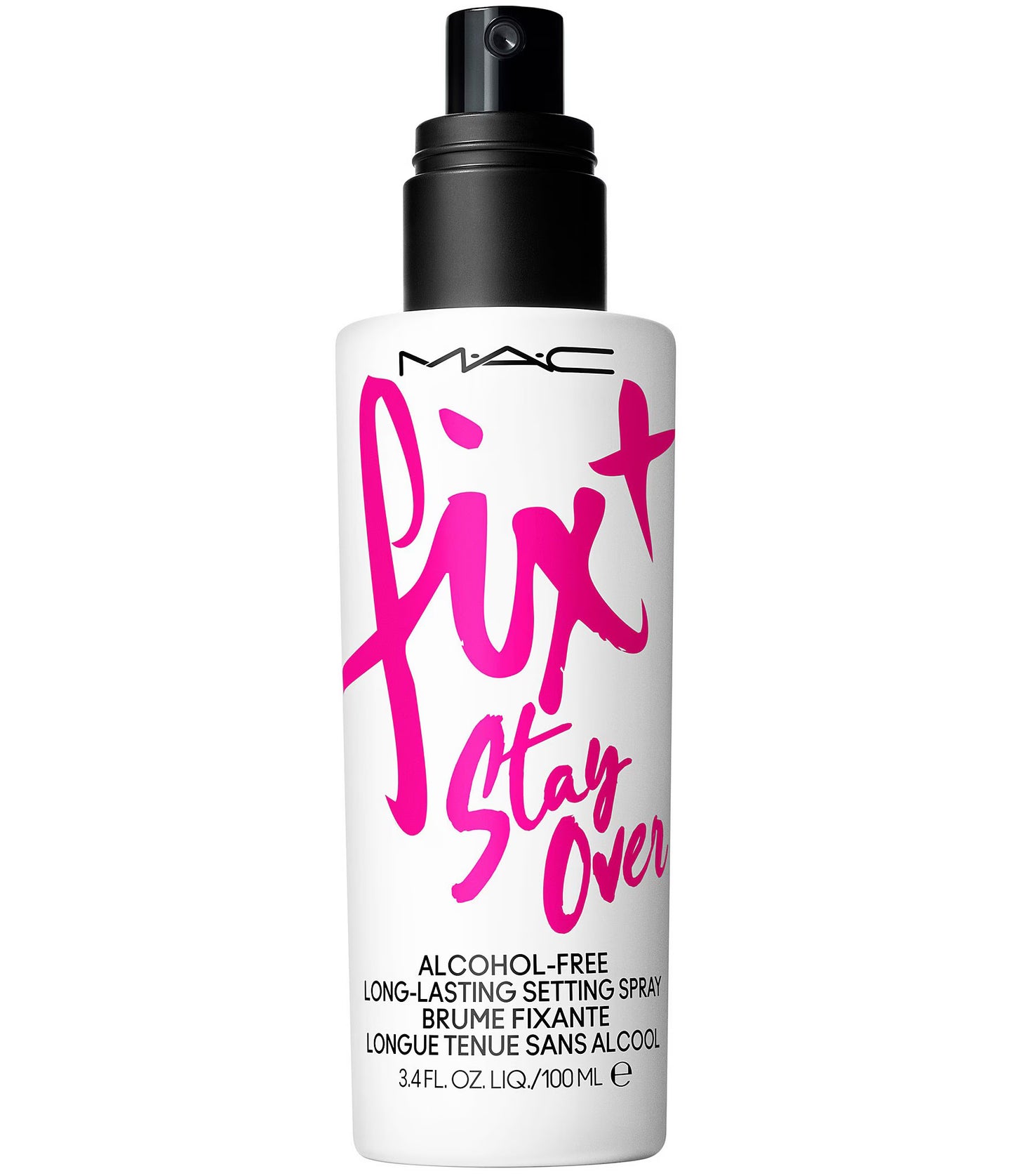 MAC Fix+ Stay Over 16HR Setting Spray – long-lasting makeup setting spray providing up to 16 hours of hold, lightweight, oil-control, and radiant finish, available online in Pakistan