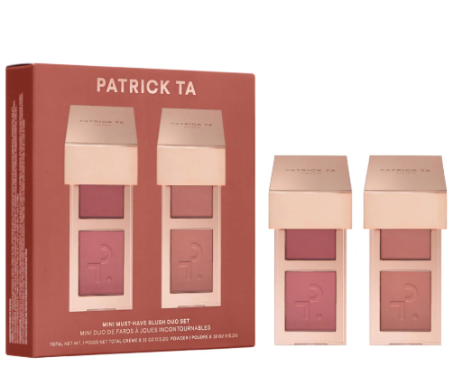 PATRICK TA | Mini Must-Have Major Headlines Double-Take Crème & Powder Blush Duo Set