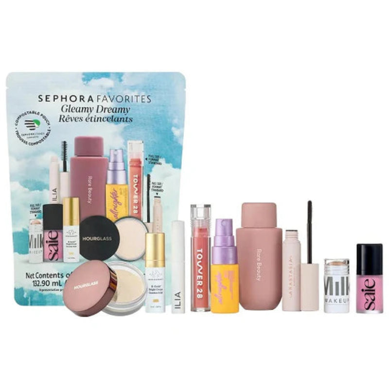 Sephora Favorites Gleamy Dreamy Makeup Set – versatile makeup collection with highlighter, eyeshadow, and lip products for a glowing, dreamy look, available online in Pakistan