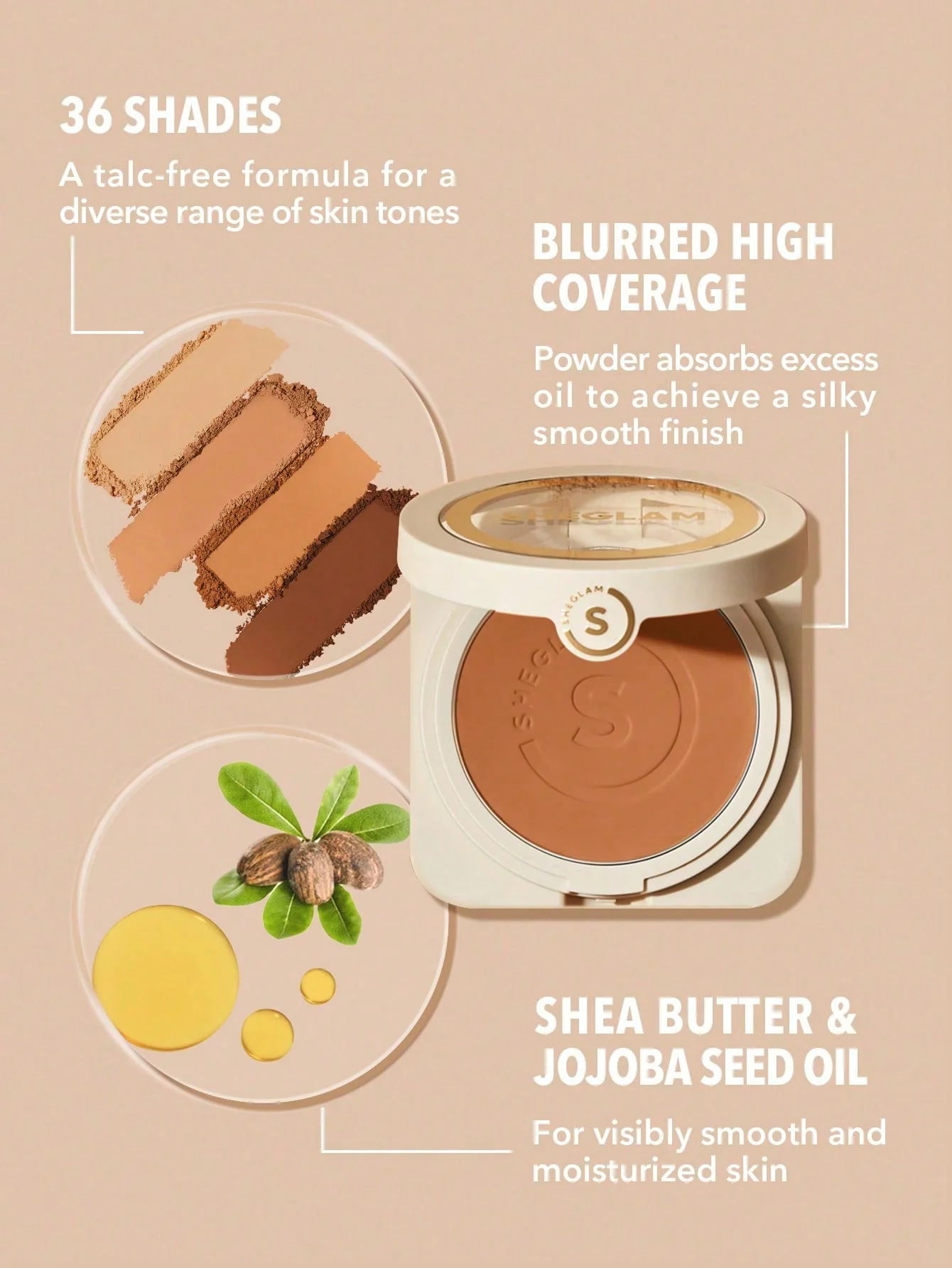 Sheglam | Skin Focus High Coverage Powder Foundation