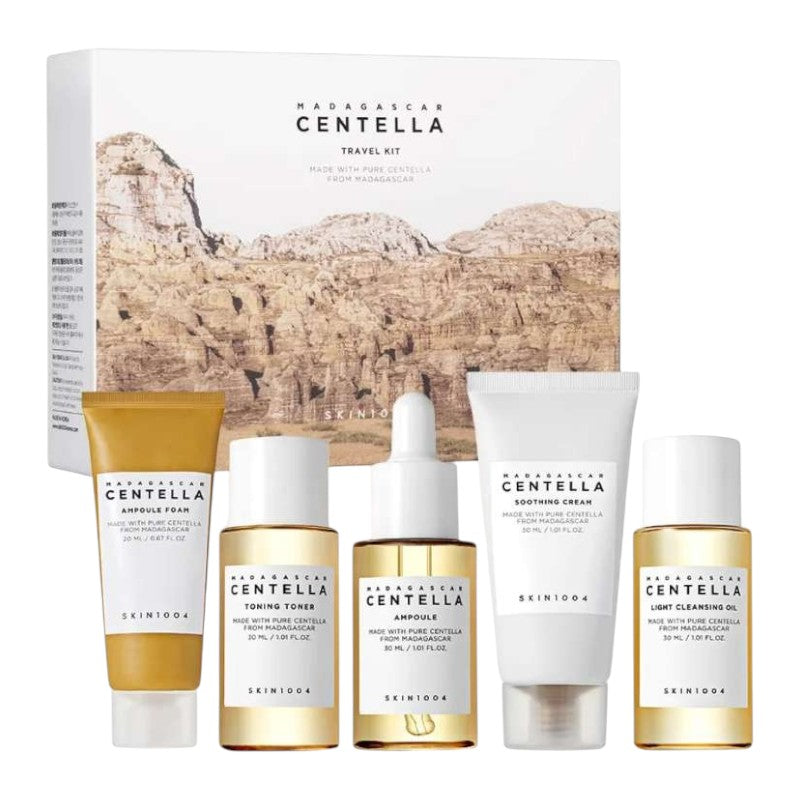 Buy Skin1004 Centella Travel Kit at best price in Pakistan – Korean skincare mini set for hydrating, soothing, and sensitive skin available online