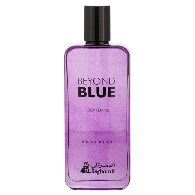 "Asgharali Beyond Blue Pour Femme Eau De Parfum 100ml – long-lasting elegant floral fruity fragrance for women available in Pakistan."