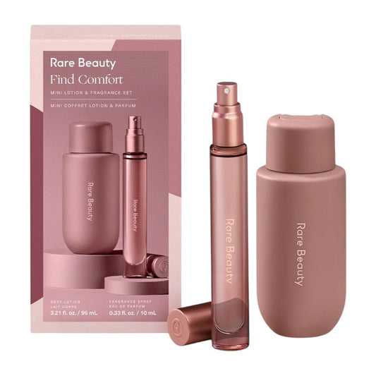 Rare Beauty Find Comfort Mini Lotion & Fragrance Set – travel-size hydrating body lotion and fragrance duo, available online in Pakistan
