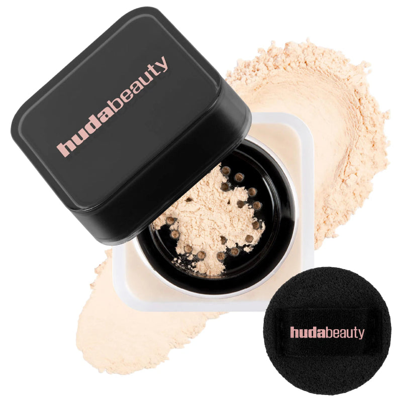 Huda Beauty Easy Bake Loose Baking & Setting Powder – professional setting powder for smooth, matte, and long-lasting makeup, reduces shine and blurs imperfections, available online in Pakistan
