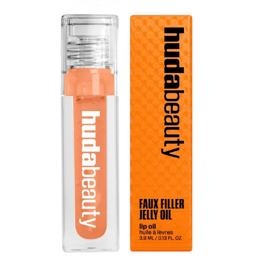 Huda Beauty Faux Filler Kalamantina Jelly Oil Limited Edition – plumping lip oil with glossy finish, limited edition shade, hydrating and comfortable wear, available online in Pakistan
