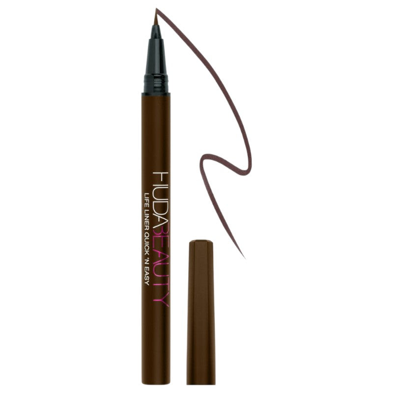 Huda Beauty Life Liner Quick N Easy Brown – long-lasting, smudge-proof brown eyebrow pencil for natural, defined brows, easy application, available online in Pakistan
