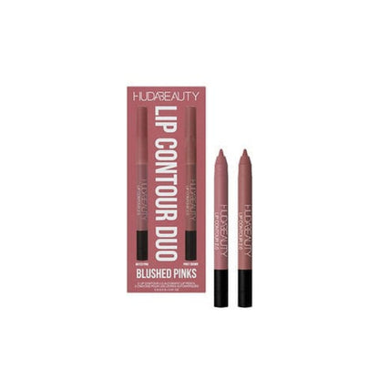 Huda Beauty Lip Contour Liner Mini Duo – travel-friendly dual lip liner set for precise definition and long-lasting wear, smooth application, available online in Pakistan
