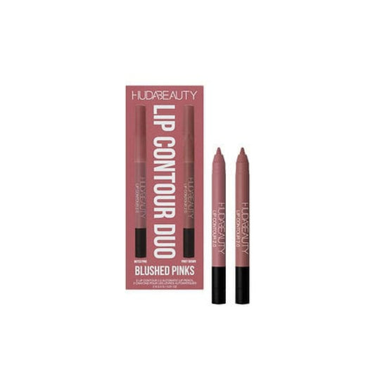 Huda Beauty Lip Contour Liner Mini Duo – travel-friendly dual lip liner set for precise definition and long-lasting wear, smooth application, available online in Pakistan

