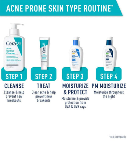 CeraVe | Acne Control Cleanser (Salicylic Acid) | acne-targeted