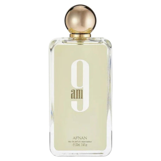 "Buy Afnan 9AM Eau De Parfum For Women 100ml in Pakistan – sweet and floral long-lasting fragrance perfect for everyday feminine elegance and confident wear."