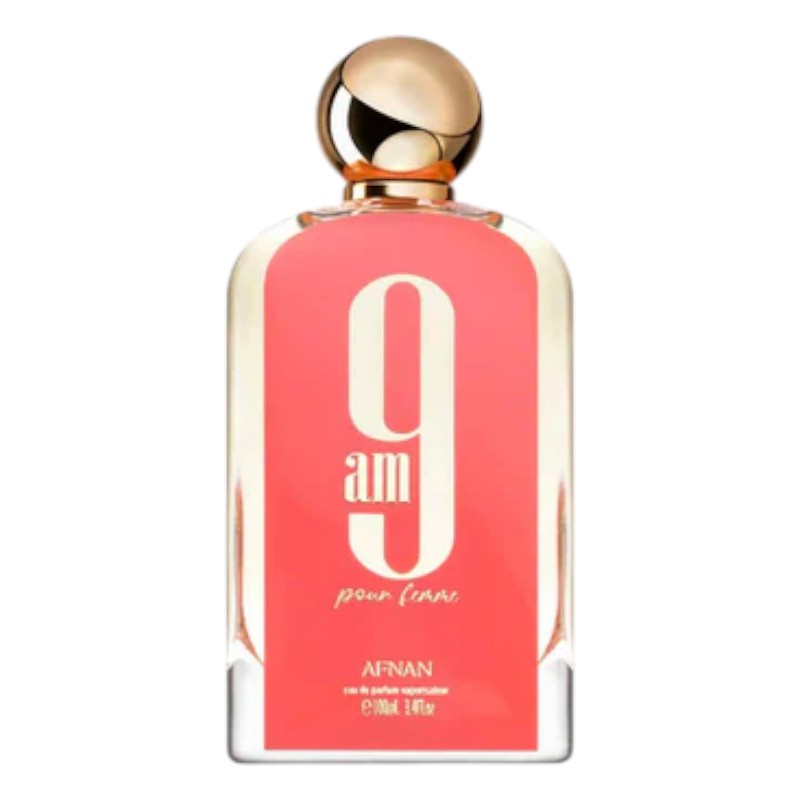 "Buy Afnan 9AM Pour Femme Eau De Parfum 100ml in Pakistan – luxurious long-lasting sweet floral fragrance for women, perfect for daily wear and special occasions."