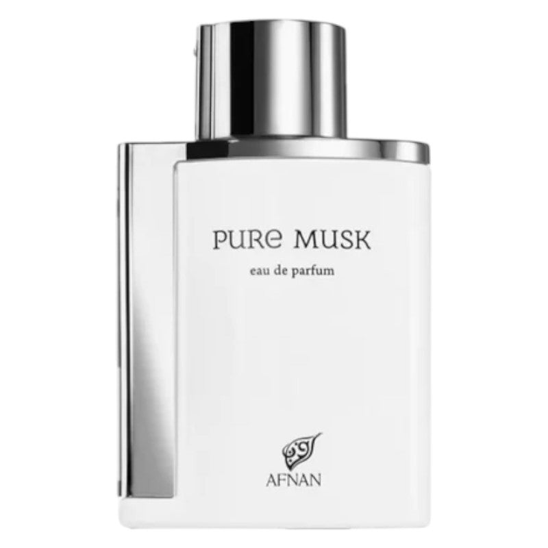 "Buy Afnan Pure Musk Eau De Parfum For Women 100ml in Pakistan – luxurious long-lasting musky floral fragrance perfect for daily wear and special occasions."