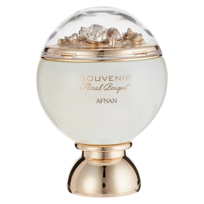 "Buy Afnan Souvenir Floral Bouquet Eau De Parfum 100ml for women in Pakistan – fresh long-lasting floral fragrance with soft, elegant feminine notes."