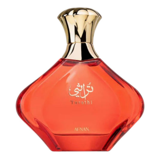 "Buy Afnan Turathi Red Eau De Parfum For Women 90ml in Pakistan – long-lasting luxurious floral-fruity fragrance perfect for daily wear and special occasions."