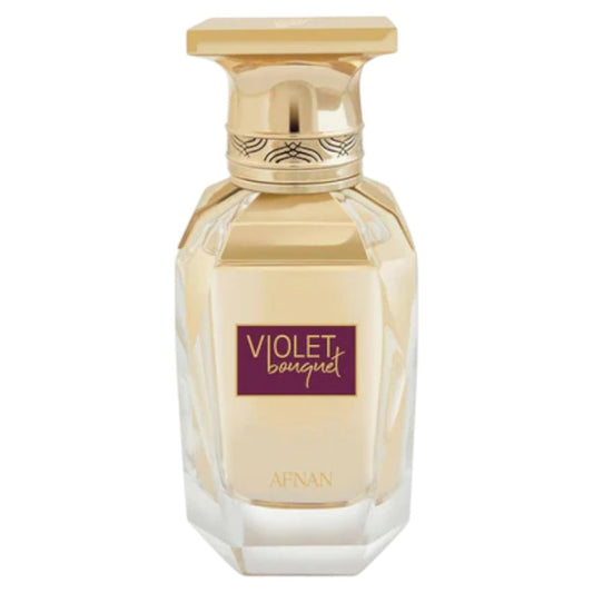 "Buy Afnan Violet Bouquet Eau De Parfum For Women 80ml in Pakistan – luxurious long-lasting floral fragrance perfect for everyday wear and special occasions."