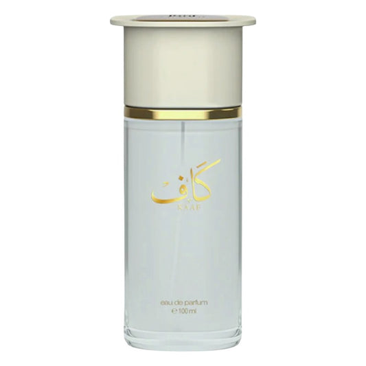 "Ahmed Al Maghribi Kaaf Eau De Parfum 100ml – long-lasting unisex Arabian fragrance with woody and musky notes available in Pakistan."