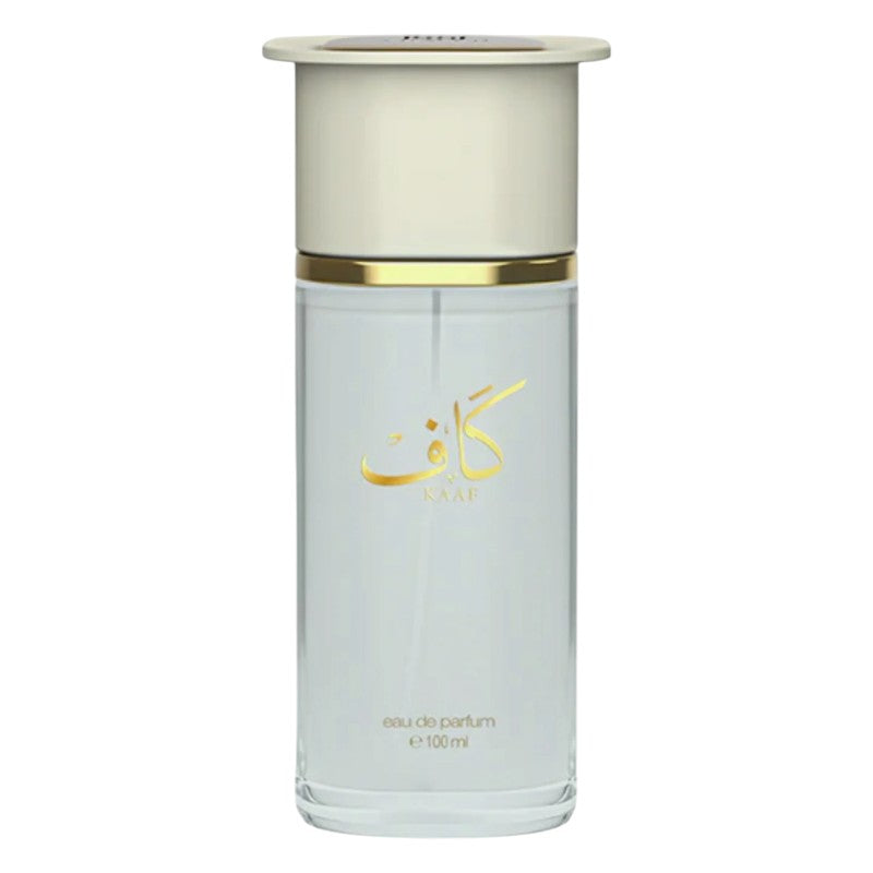 "Ahmed Al Maghribi Kaaf Eau De Parfum 100ml – long-lasting unisex Arabian fragrance with woody and musky notes available in Pakistan."