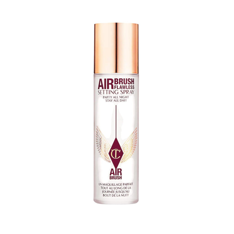Charlotte Tilbury Airbrush Flawless Setting Spray White Tea of Bali – long-lasting makeup setting spray with refreshing white tea scent, weightless formula for flawless makeup lock, available online in Pakistan
