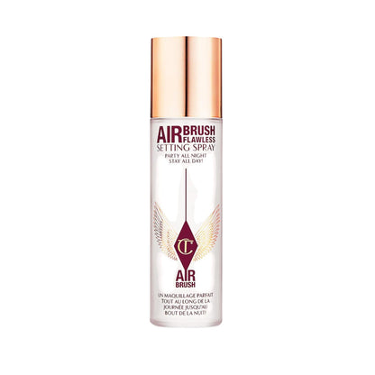 Charlotte Tilbury Airbrush Flawless Setting Spray White Tea of Bali – long-lasting makeup setting spray with refreshing white tea scent, weightless formula for flawless makeup lock, available online in Pakistan
