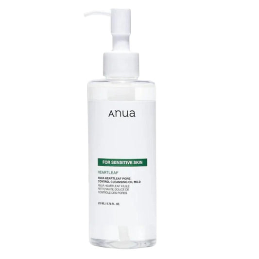 Authentic Anua Heartleaf Pore Control Cleansing Oil Mild available online in Pakistan at Makeup by Unzilay – original Korean skincare oil cleanser for gentle pore care, makeup removal, and sensitive skin with cash on delivery nationwide.
