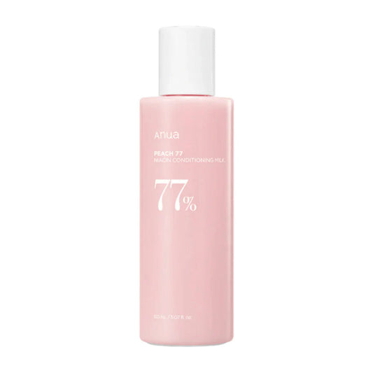 Authentic Anua Peach 77 Niacin Conditioning Milk available online in Pakistan at Makeup by Unzilay – original Korean skincare lotion with 77% peach extract and niacinamide for brightening, hydration, and glowing skin with cash on delivery nationwide.
