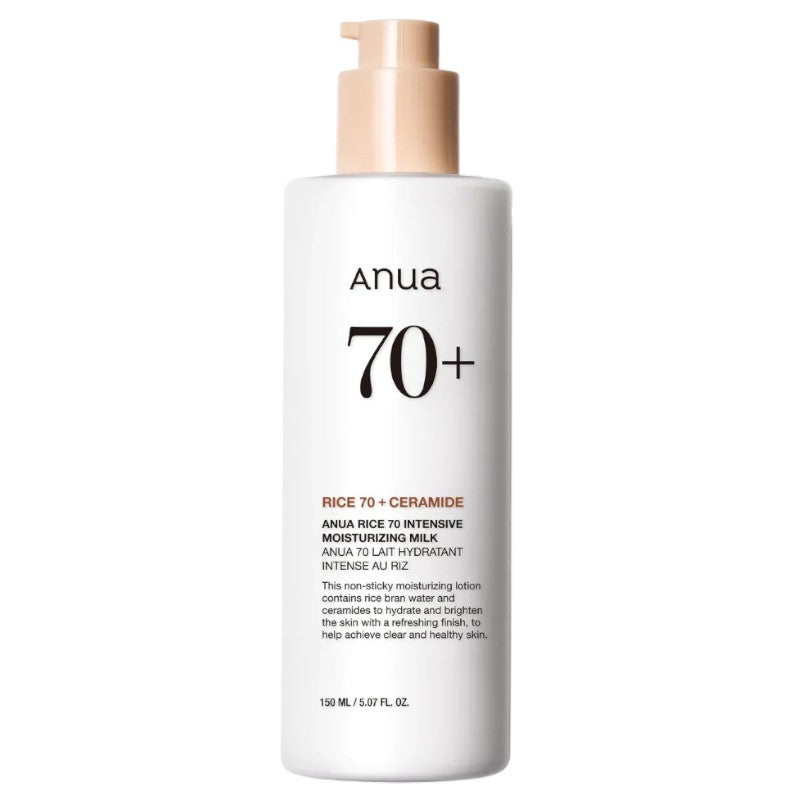 Authentic Anua Rice 70 Intensive Moisturizing Milk available online in Pakistan at Makeup by Unzilay – original Korean skincare lotion with 70% rice extract for deep hydration, nourishment, and glowing skin with cash on delivery nationwide.
