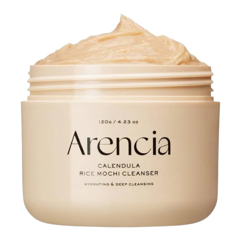 “Arencia Calendula Rice Mochi Cleanser – soothing and hydrating face wash for sensitive and glowing skin available in Pakistan”
