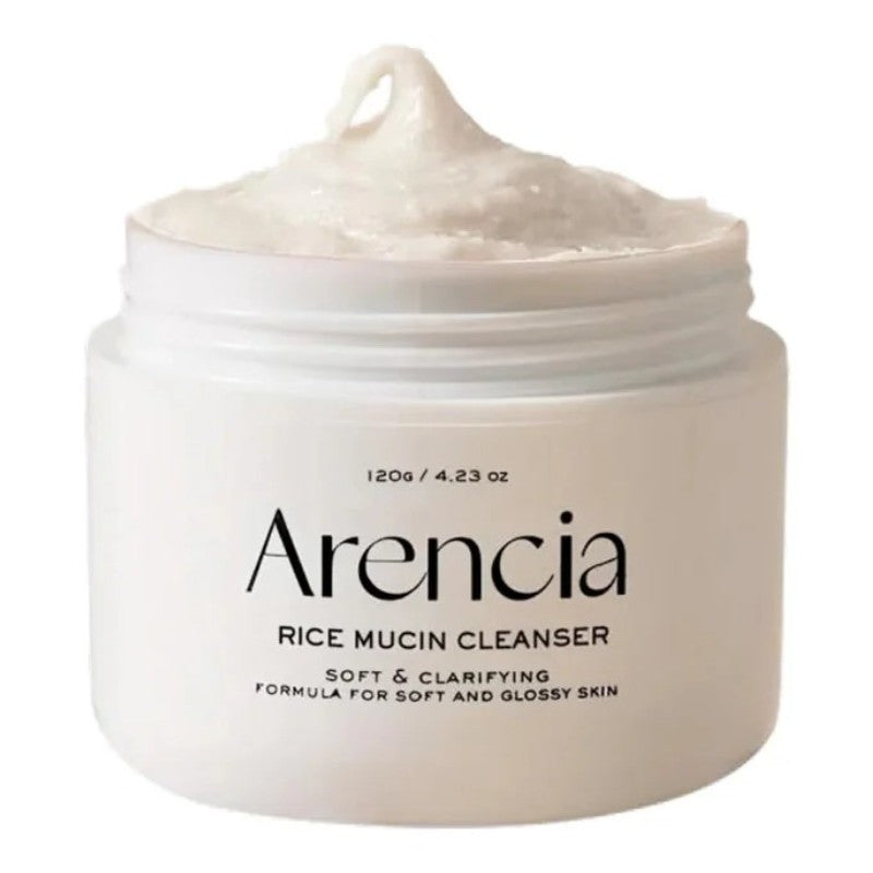 “ARENCIA Rice Mucin Cleanser – gentle hydrating face wash for bright and smooth skin available in Pakistan”