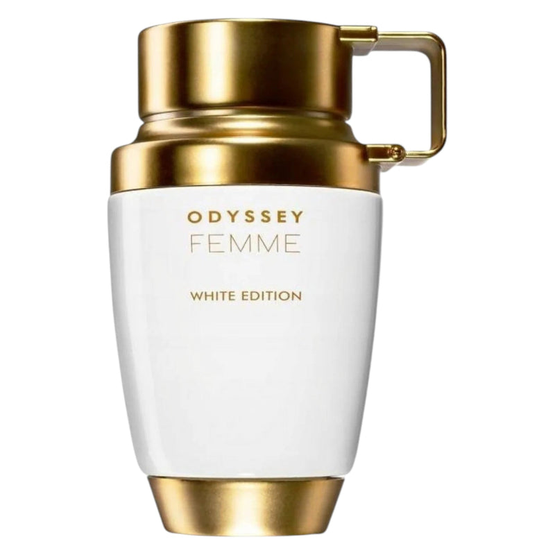 "Armaf Odyssey Femme White Edition Eau De Parfum 100ml – long-lasting elegant floral fruity fragrance for women available in Pakistan."