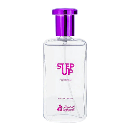 "Asgharali Step Up Pour Femme Eau De Parfum 50ml – long-lasting floral fruity fragrance for women available in Pakistan."
