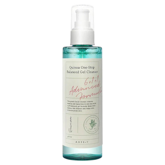 AXIS-Y Quinoa One Step Balanced Gel Cleanser – Korean gentle gel cleanser with quinoa for balanced, hydrated, and smooth skin suitable for all skin types in Pakistan