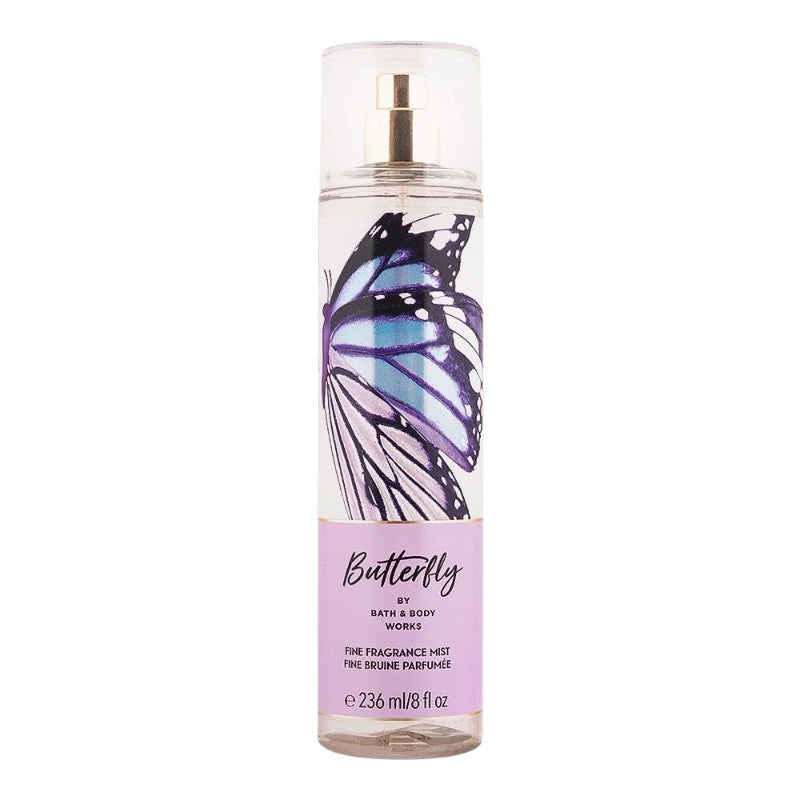 Bath & Body Works Butterfly Fine Fragrance Mist 236ml – light floral fruity body mist with raspberry nectar, iris petals and airy vanilla fragrance, designed for easy layering and all-day fragrance, available in Pakistan