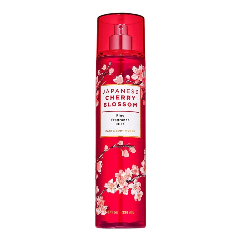 "Buy Bath & Body Works Japanese Cherry Blossom Fragrance Mist 236ml in Pakistan – long-lasting sweet floral body mist with cherry blossom notes for women."