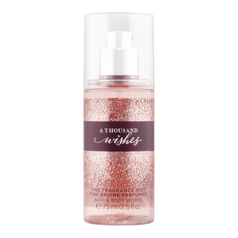 Bath & Body Works A Thousand Wishes Fine Fragrance Mist 236ml – sweet floral fragrance mist with sparkling quince, crystal peonies, gilded amber and amaretto crème, featuring a lightweight layerable scent available in Pakistan