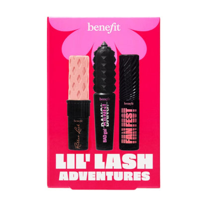 Buy Benefit Lil Lash Adventures Mascara Trio Gift Set at best price in Pakistan – mini mascara gift set with volume, curl, and length formulas, available online