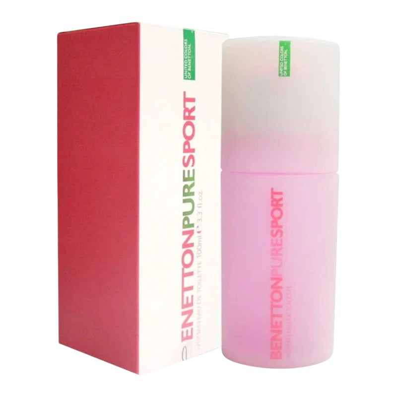 "Benetton Pure Sport Woman Eau De Toilette 100ml – long-lasting fresh floral fruity fragrance for women available in Pakistan."