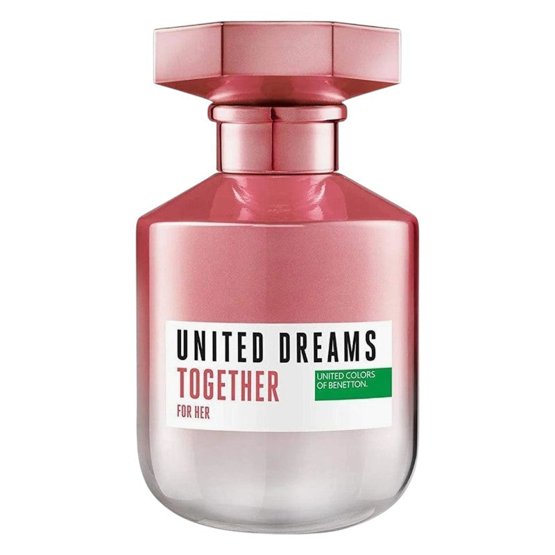"Benetton United Dreams Together For Her Eau De Toilette 80ml – long-lasting fresh floral fruity fragrance for women available in Pakistan."