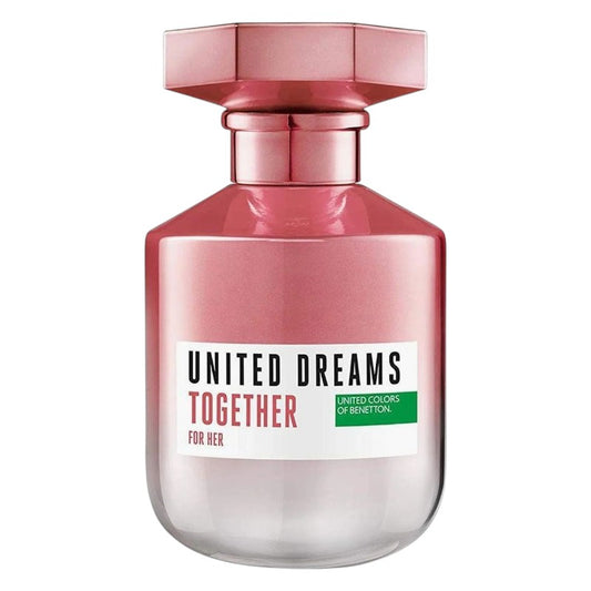 "Benetton United Dreams Together For Her Eau De Toilette 80ml – long-lasting fresh floral fruity fragrance for women available in Pakistan."