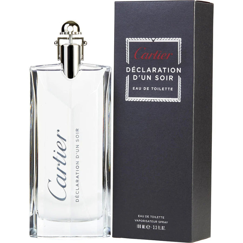 Cartier Déclaration Eau de Toilette for Men – bold woody and spicy fragrance featuring sophisticated cedarwood and vibrant cardamom with a fresh aromatic character, available in Pakistan
