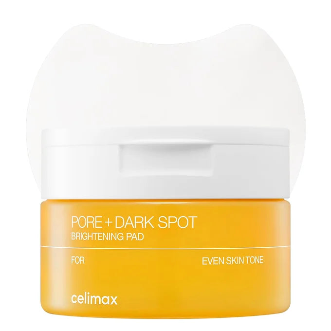 “Celimax Pore+Dark Spot Brightening Pad – brightening toner pads with niacinamide and tranexamic acid for pores and dark spots available in Pakistan”