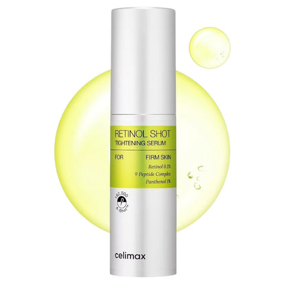 “Celimax The Vita A Retinol Shot Tightening Serum 30ml – 0.1% pure retinol face serum with peptides for smoother-looking skin and pores available in Pakistan”