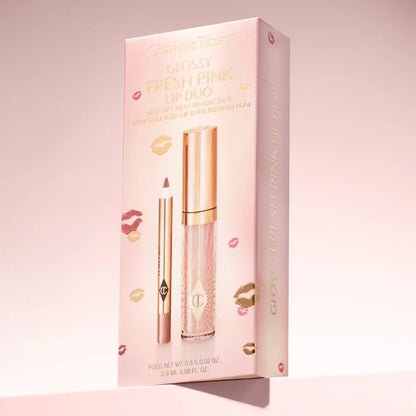 Charlotte Tilbury | Mini Glossy Pink Lip Gloss + Lip Liner Set