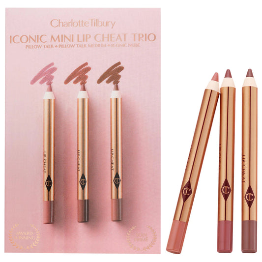Charlotte Tilbury Mini Iconic Lip Cheat Lip Liner Trio in Pakistan for precise, defined lips
